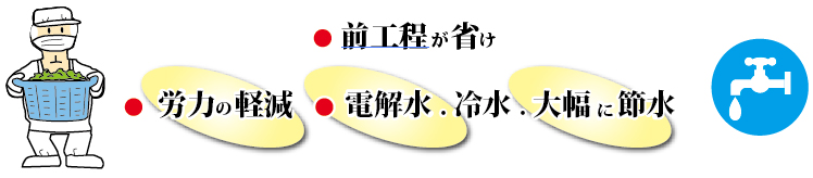KM-SW型 一台で殺菌と冷却処理のできる脱水機|食品用脱水機・産業用